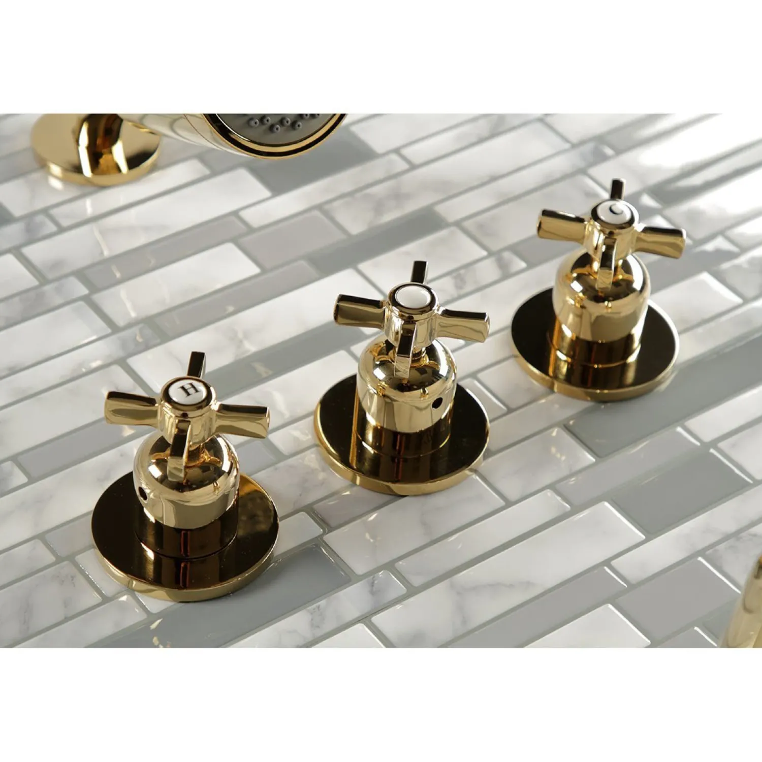 Sale Millennium Three-Handle Tub and Shower Faucet Tub & Shower Sets|Tub Faucets