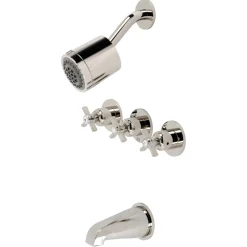 Sale Millennium Three-Handle Tub and Shower Faucet Tub & Shower Sets