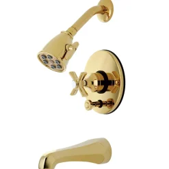 Hot Millennium Tub/Shower Faucet in Polished Brass Tub & Shower Sets