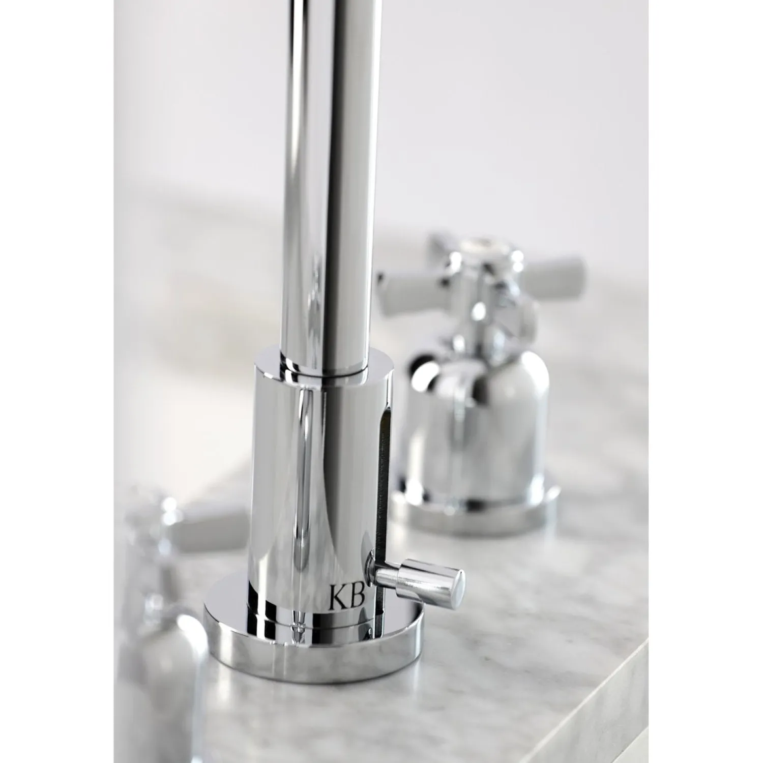 New Millennium Widespread Bathroom Faucet with Brass Pop-Up 8" Widespread