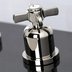 New Millennium Widespread Bathroom Faucet with Brass Pop-Up 8