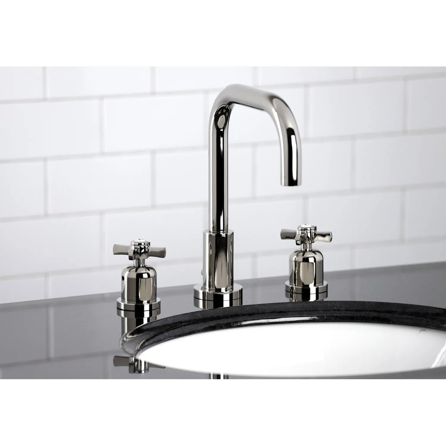 New Millennium Widespread Bathroom Faucet with Brass Pop-Up 8" Widespread