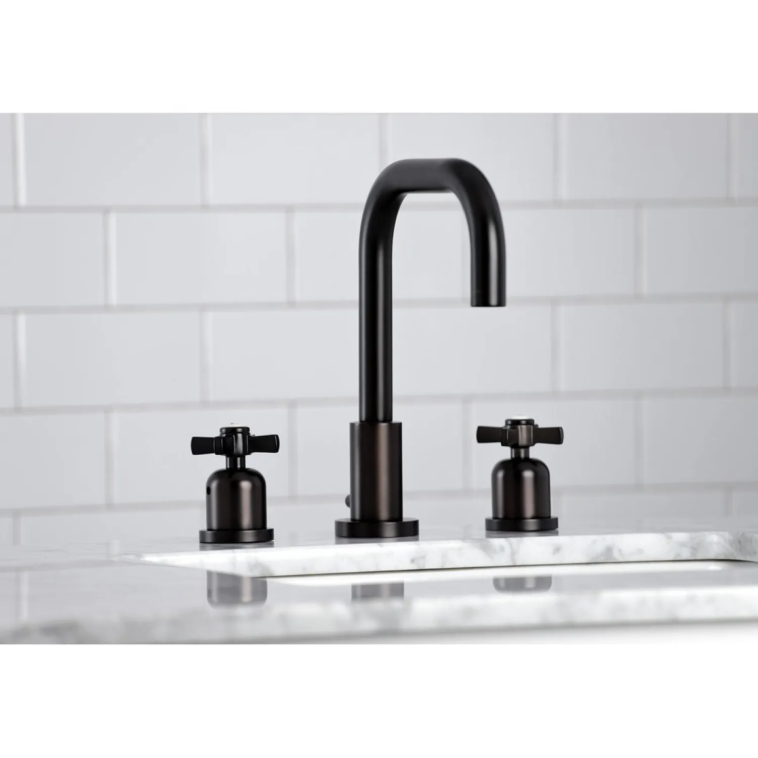 New Millennium Widespread Bathroom Faucet with Brass Pop-Up 8" Widespread
