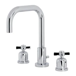 New Millennium Widespread Bathroom Faucet with Brass Pop-Up 8