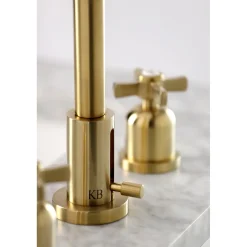 New Millennium Widespread Bathroom Faucet with Brass Pop-Up 8