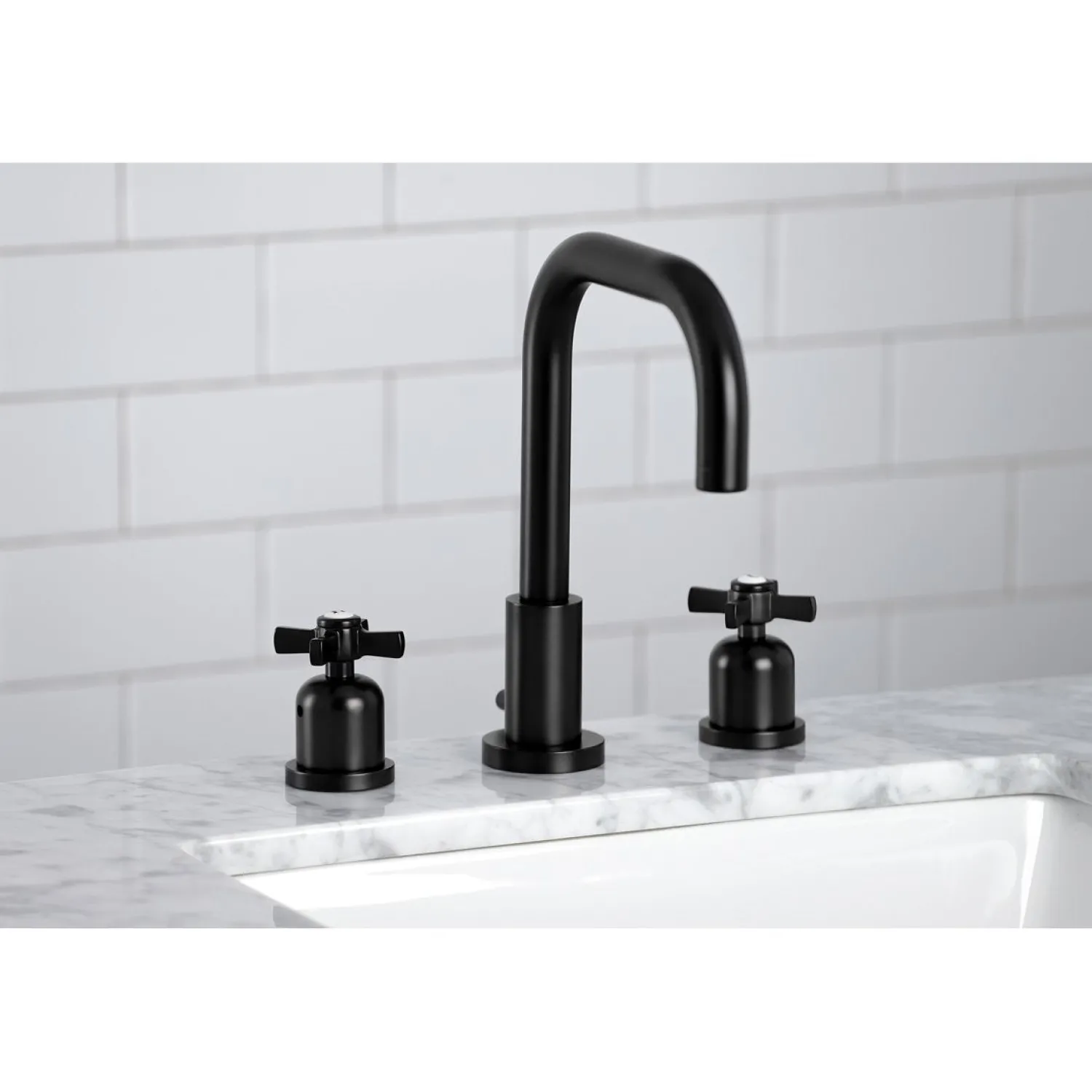 New Millennium Widespread Bathroom Faucet with Brass Pop-Up 8" Widespread