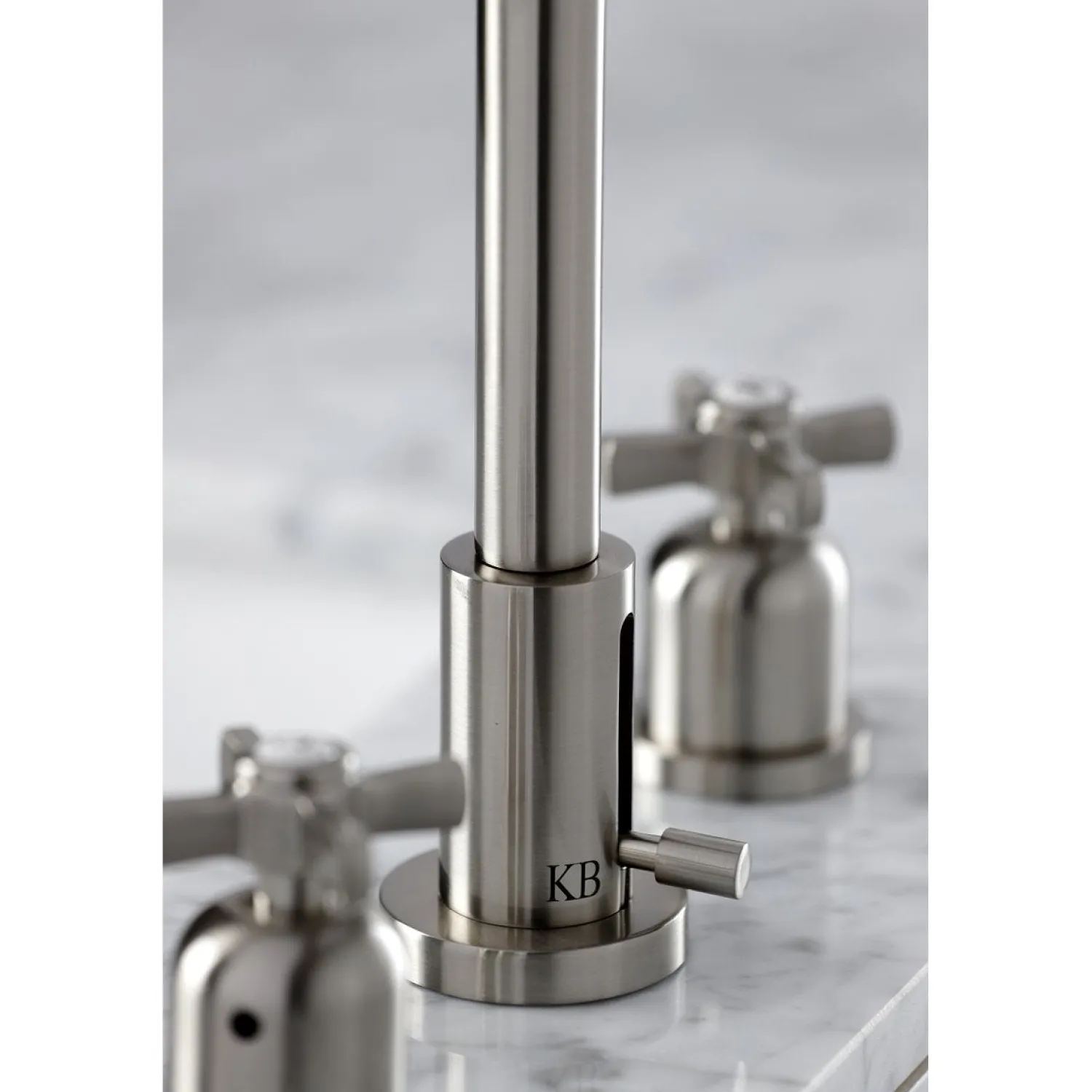 New Millennium Widespread Bathroom Faucet with Brass Pop-Up 8" Widespread