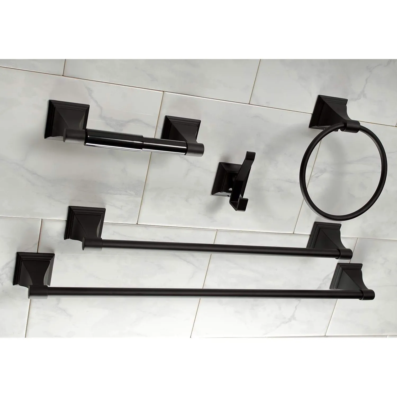Monarch 5-Piece Bathroom Accessory Set Accessory Packages