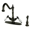 Online Mono Deck Mount Kitchen Faucet with Brass Sprayer Faucets With Side Spray