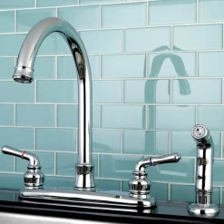 Clearance Naples Centerset Kitchen Faucet Faucets With Side Spray