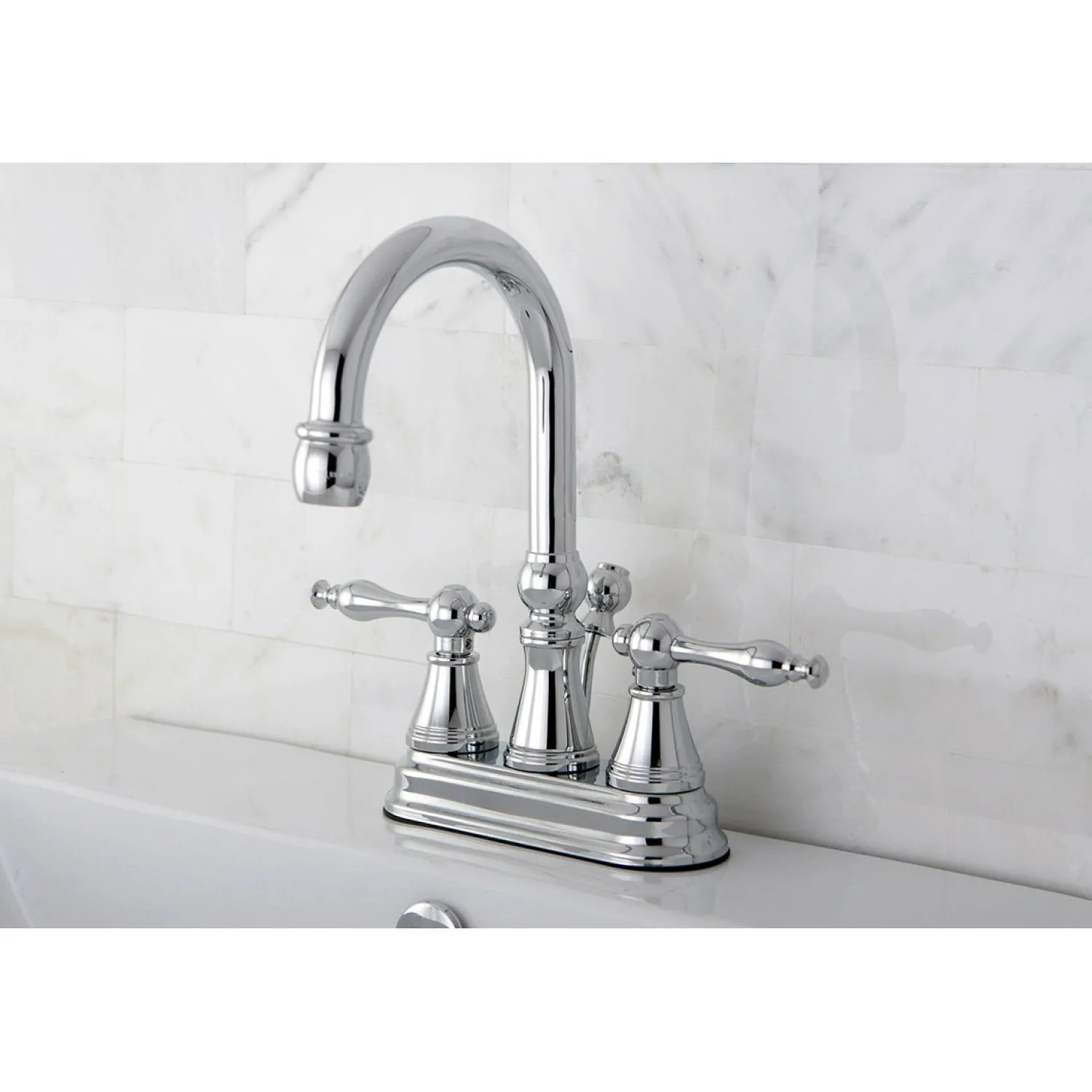 New Naples Deck Mount 4" Centerset Bathroom Faucet 4" Center Set