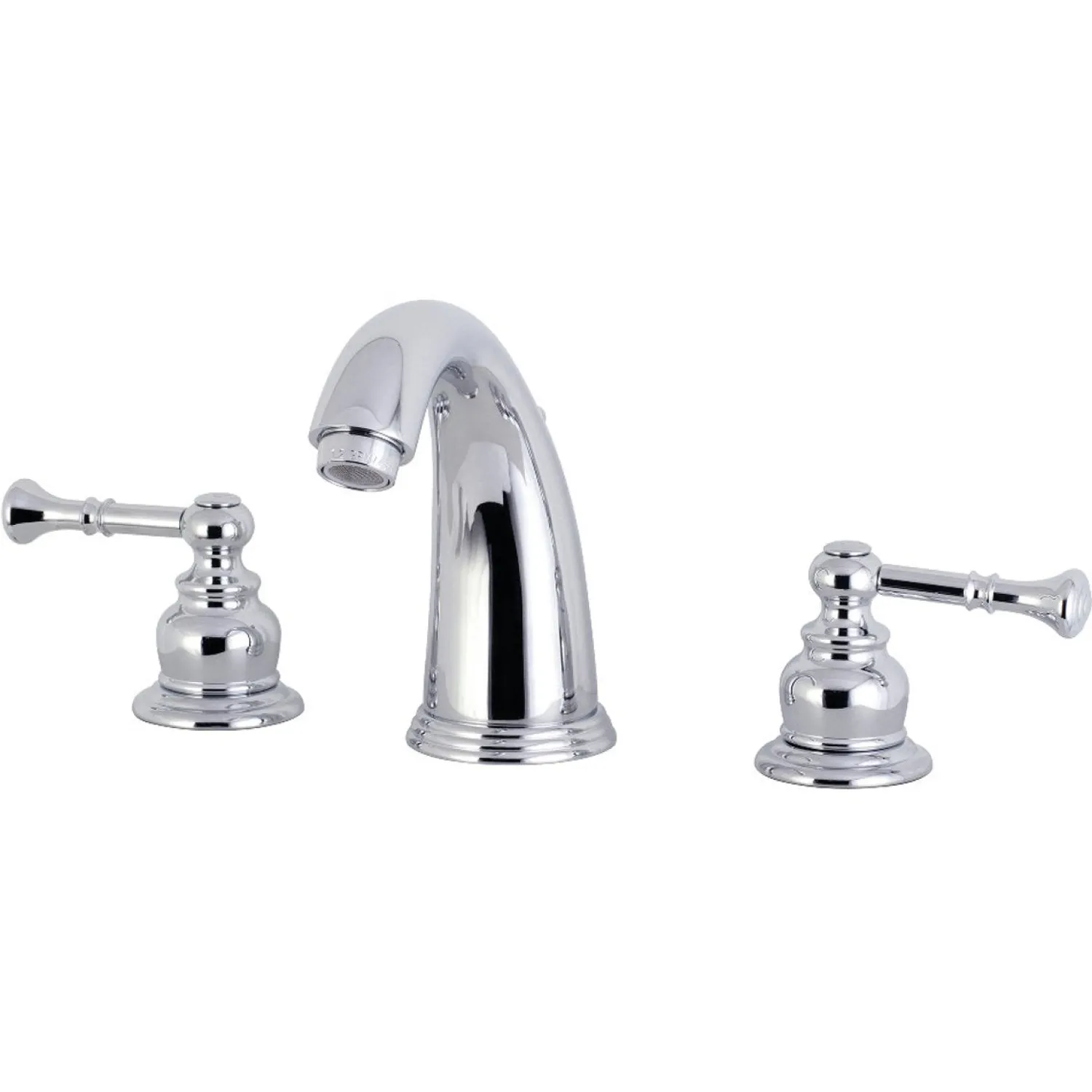 Naples Deck Mount Widespread Bathroom Faucet 8" Widespread