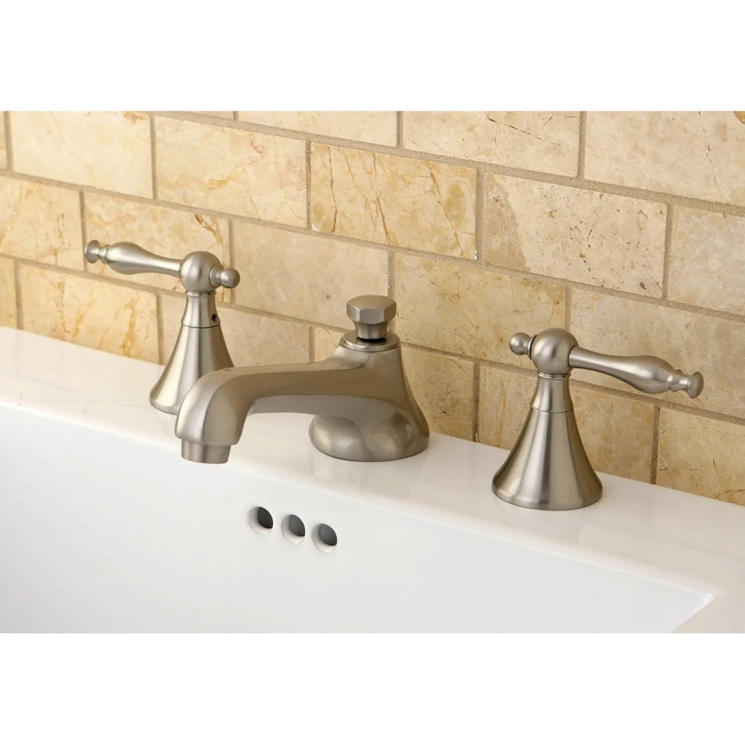 New Naples Deck Mount 8" Widespread Bathroom Faucet 8" Widespread
