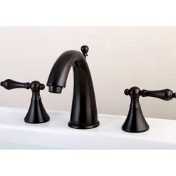 Online Naples 8-Inch Widespread Bathroom Faucet with Brass Pop-Up 8" Widespread
