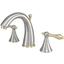 Online Naples 8-Inch Widespread Bathroom Faucet with Brass Pop-Up 8