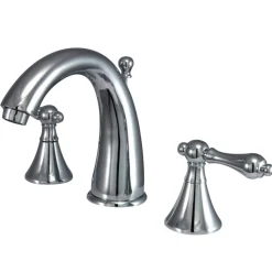 Online Naples 8-Inch Widespread Bathroom Faucet with Brass Pop-Up 8