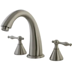 Hot Naples Roman Tub Filler with Metal Lever Handle Tub Faucets