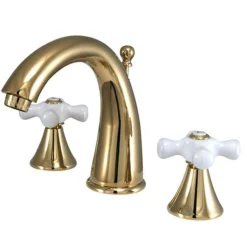Online Naples 8" to 16" Widespread Two Handle Deck Mount Lavatory Faucet with Brass Pop-up 8" Widespread