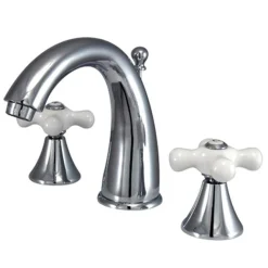 Online Naples 8" to 16" Widespread Two Handle Deck Mount Lavatory Faucet with Brass Pop-up 8" Widespread