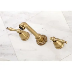 Naples Two-Handle Wall Mount Bathroom Faucet Wall Mount
