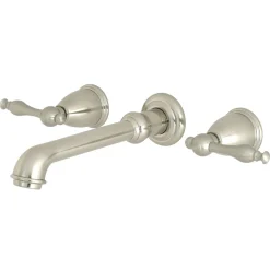 Naples Two-Handle Wall Mount Bathroom Faucet Wall Mount