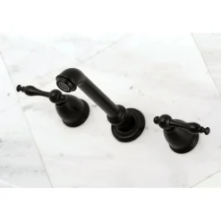 Naples Two-Handle Wall Mount Bathroom Faucet Wall Mount