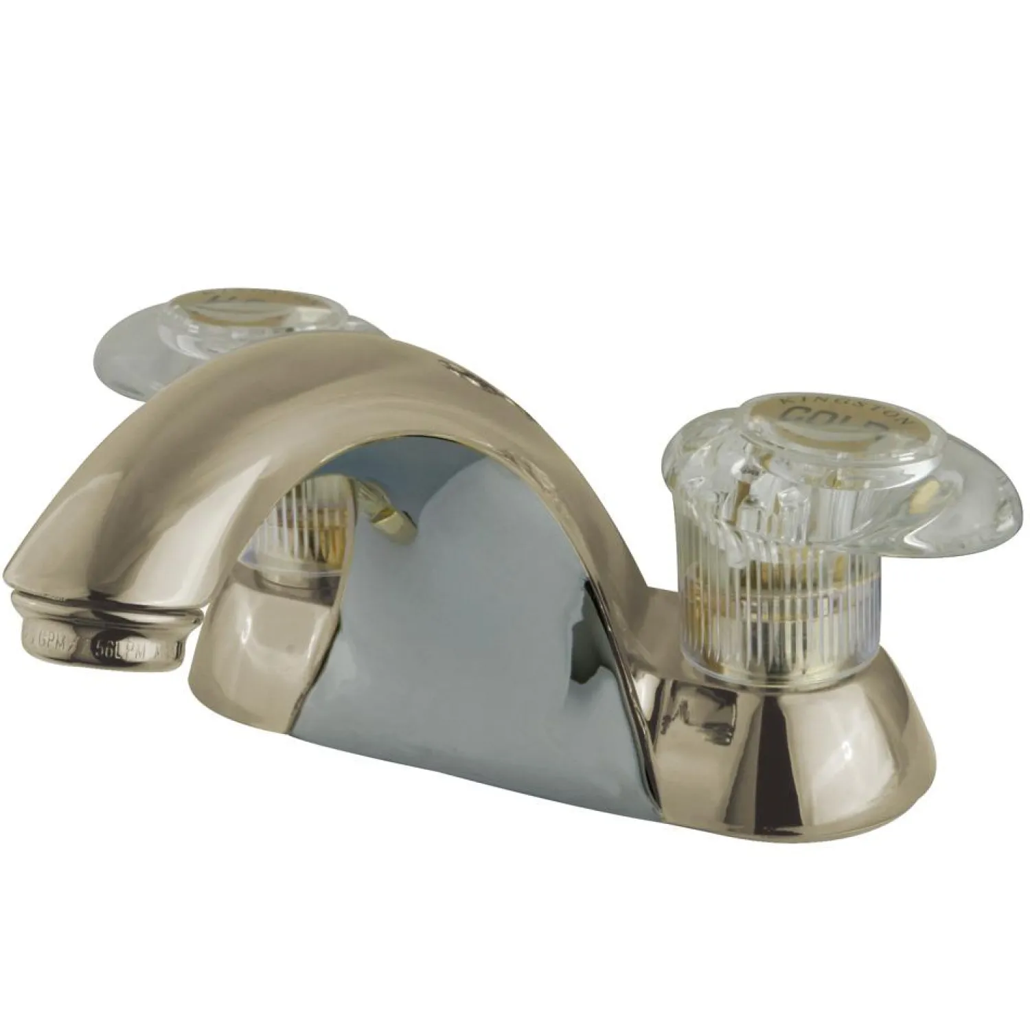 Outlet Naples Two Handle 4" Centerset Lavatory Faucet 4" Center Set