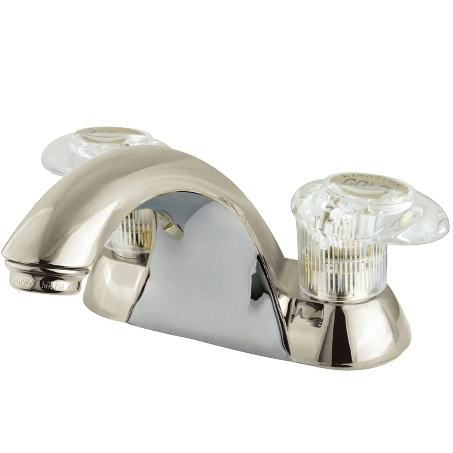 Outlet Naples Two Handle 4" Centerset Lavatory Faucet 4" Center Set