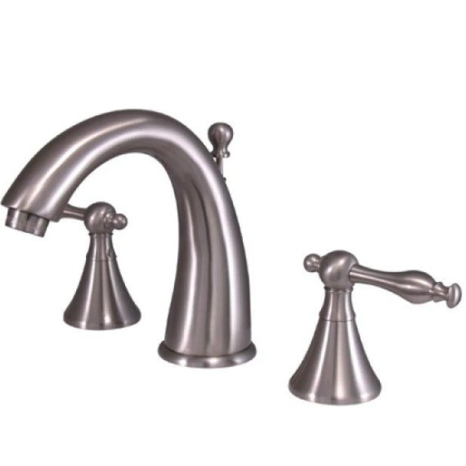 Best Naples Two Handle Deck Mount 8" to 16" Widespread Lavatory Faucet with Brass Pop-up 8" Widespread