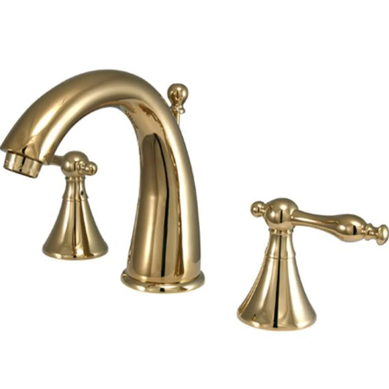 Best Naples Two Handle Deck Mount 8" to 16" Widespread Lavatory Faucet with Brass Pop-up 8" Widespread