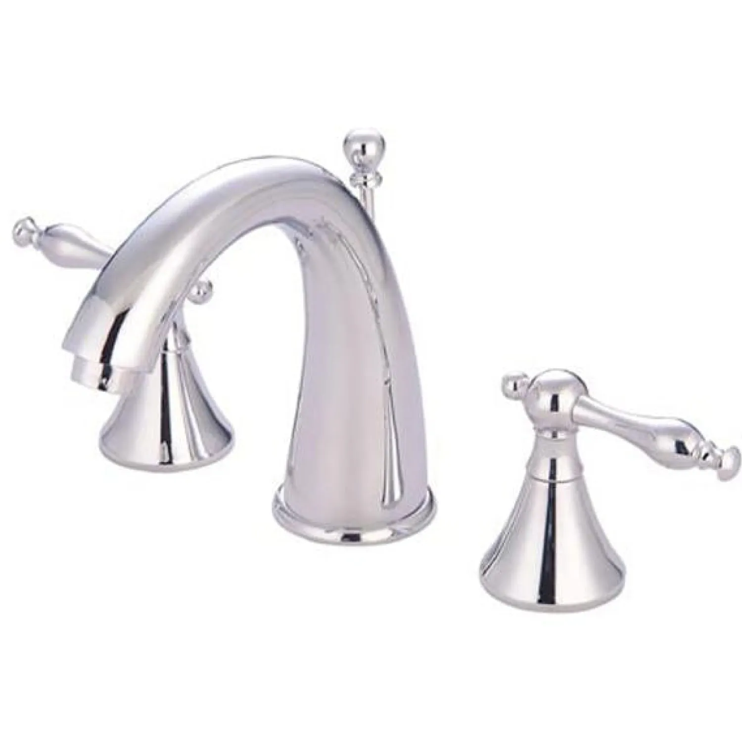 Best Naples Two Handle Deck Mount 8" to 16" Widespread Lavatory Faucet with Brass Pop-up 8" Widespread