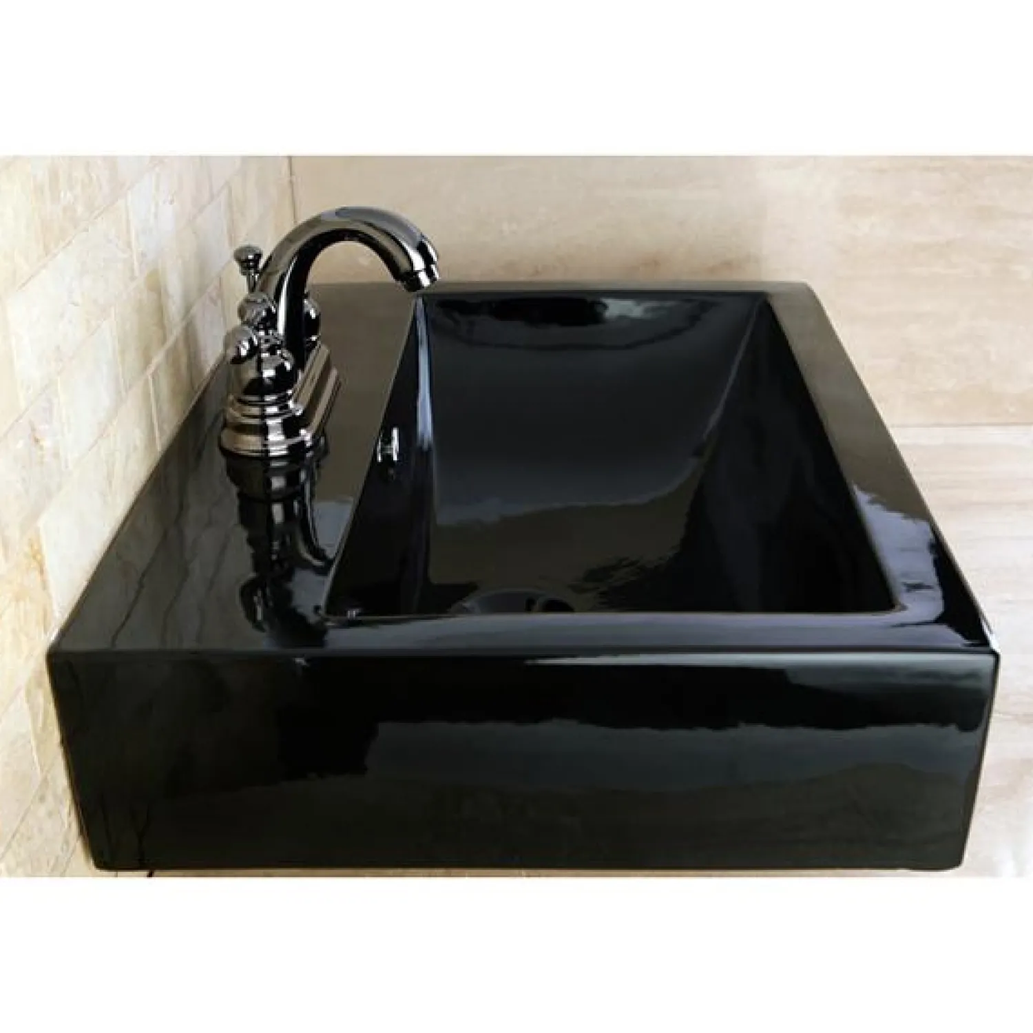 Discount NB5610AL Water Onyx 4 inch Centerset Lavatory Faucet with ABS/Brass Pop up Drain in Black Nickel 4" Center Set