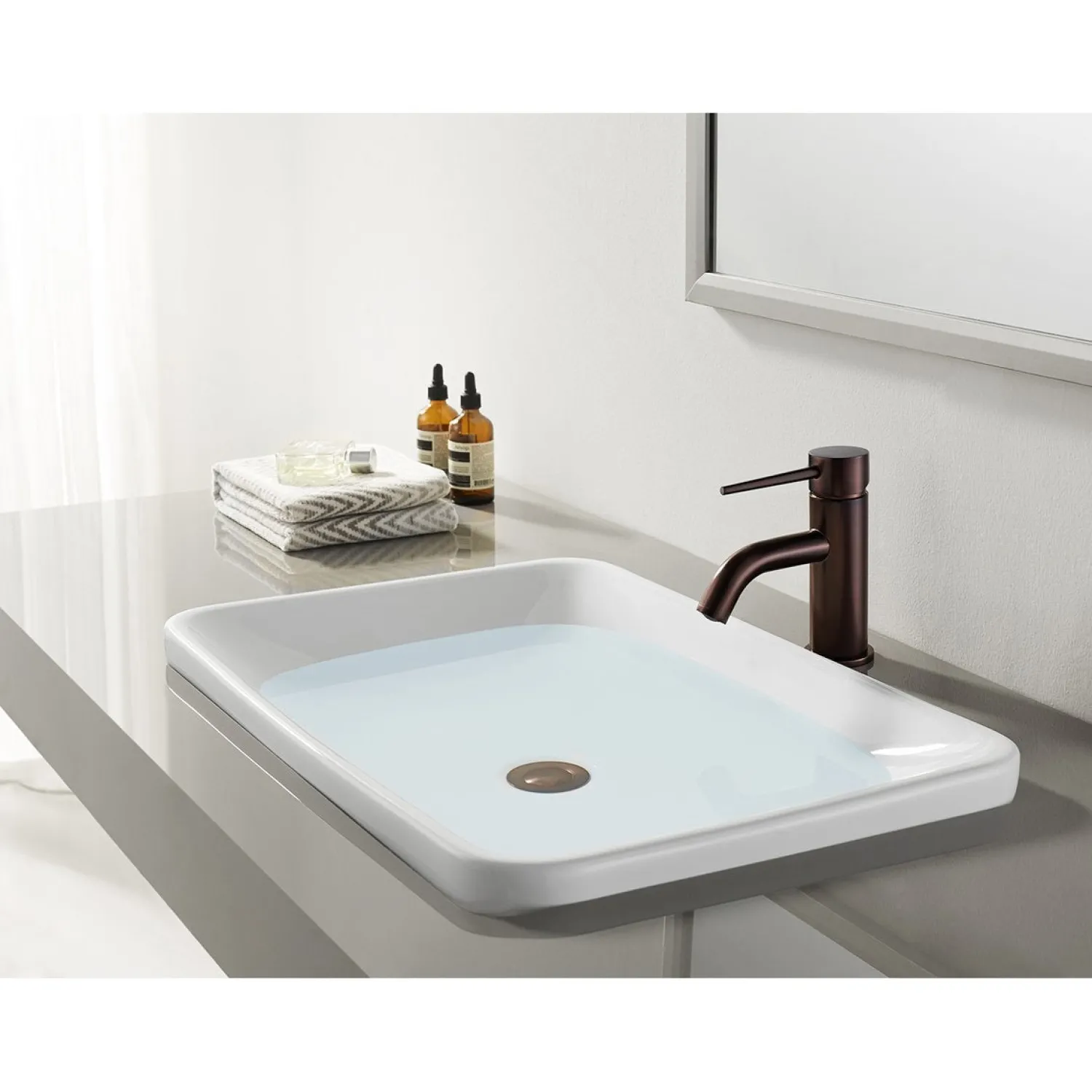 Discount New York Fauceture 4-Inch Center Single Handle Bathroom Faucet Single Hole|4" Center Set