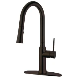 Outlet New York Gourmetier Deck Mount Single-Handle Pull-Down Kitchen Faucet Single Hole