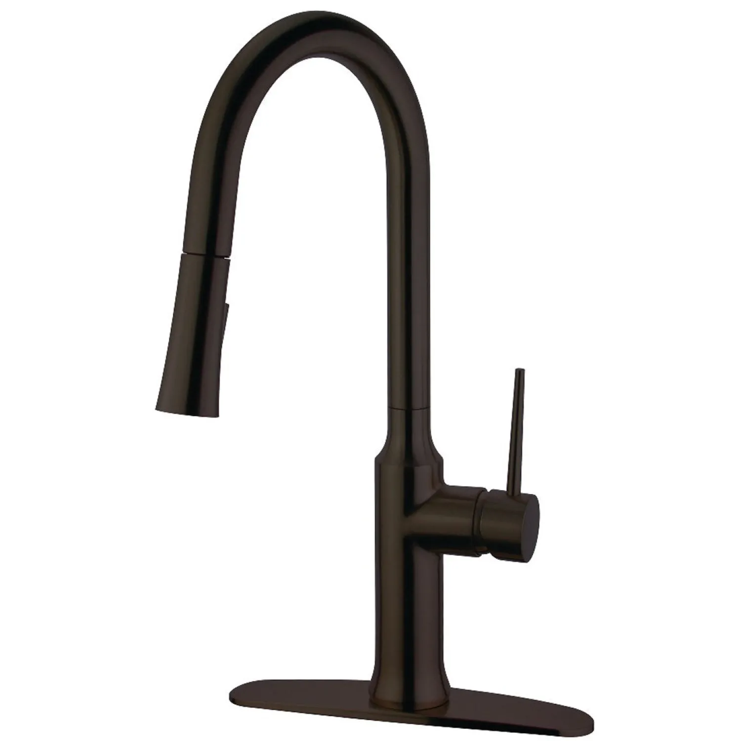 Outlet New York Gourmetier Deck Mount Single-Handle Pull-Down Kitchen Faucet Single Hole