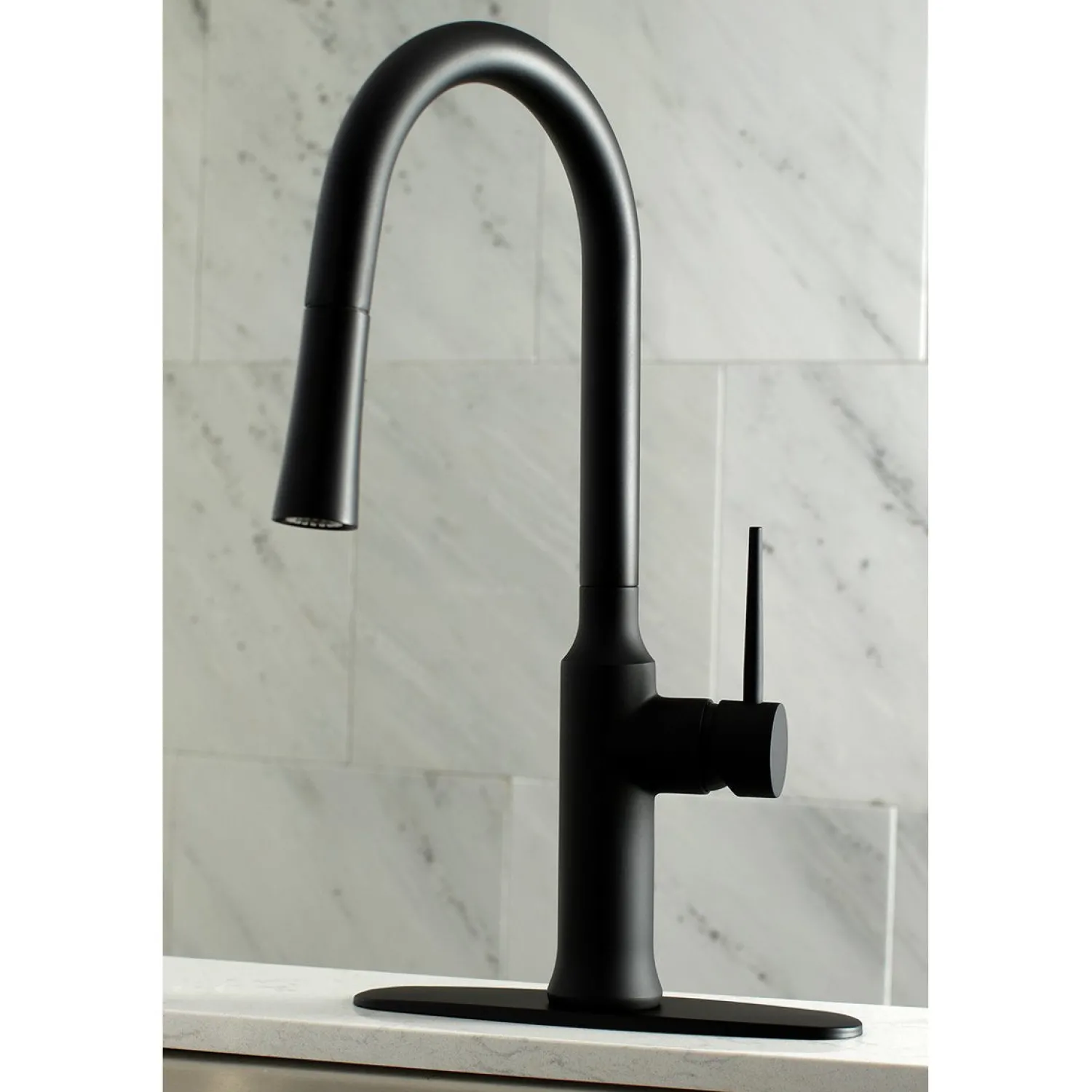 Outlet New York Gourmetier Deck Mount Single-Handle Pull-Down Kitchen Faucet Single Hole