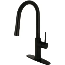 Outlet New York Gourmetier Deck Mount Single-Handle Pull-Down Kitchen Faucet Single Hole
