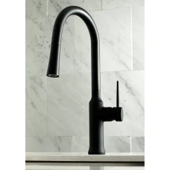 Outlet New York Gourmetier Deck Mount Single-Handle Pull-Down Kitchen Faucet Single Hole