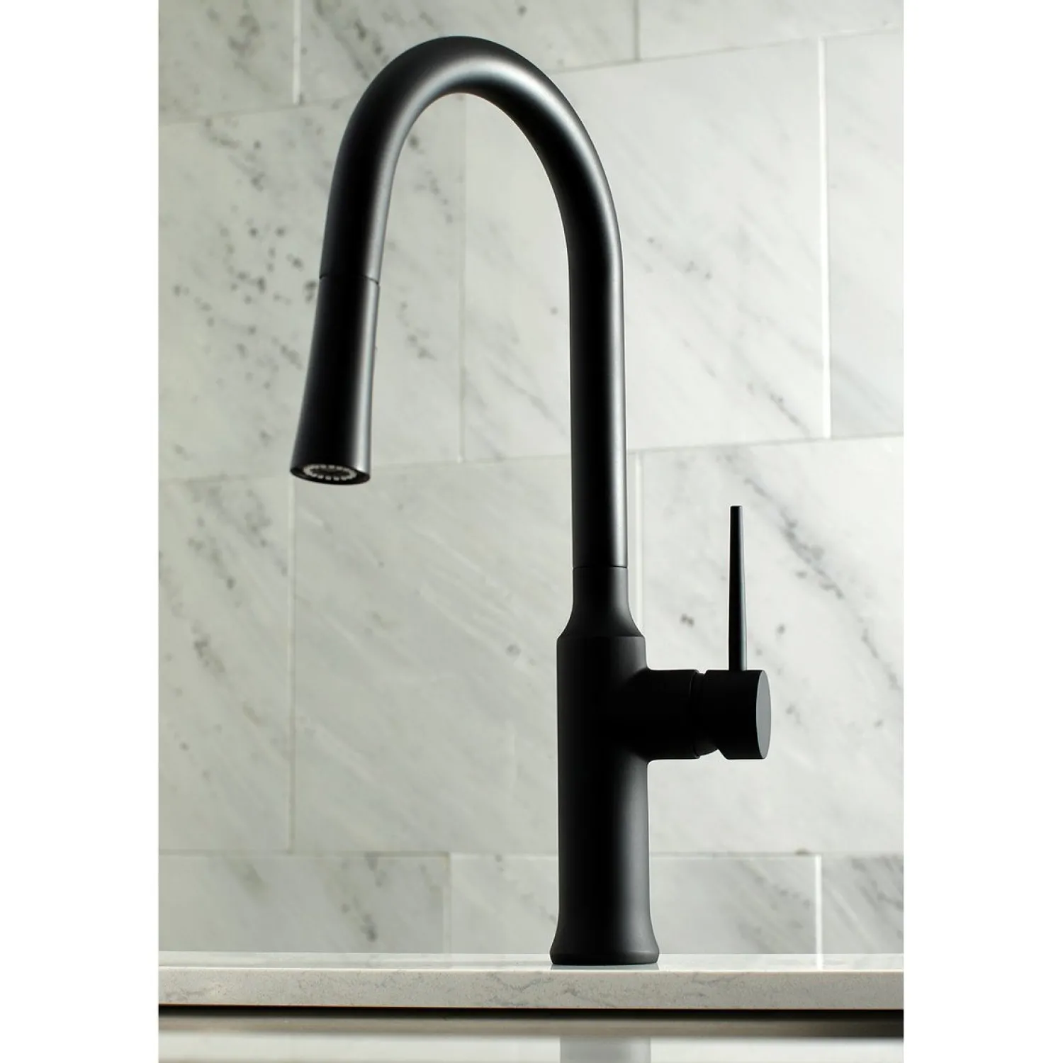 Outlet New York Gourmetier Deck Mount Single-Handle Pull-Down Kitchen Faucet Single Hole