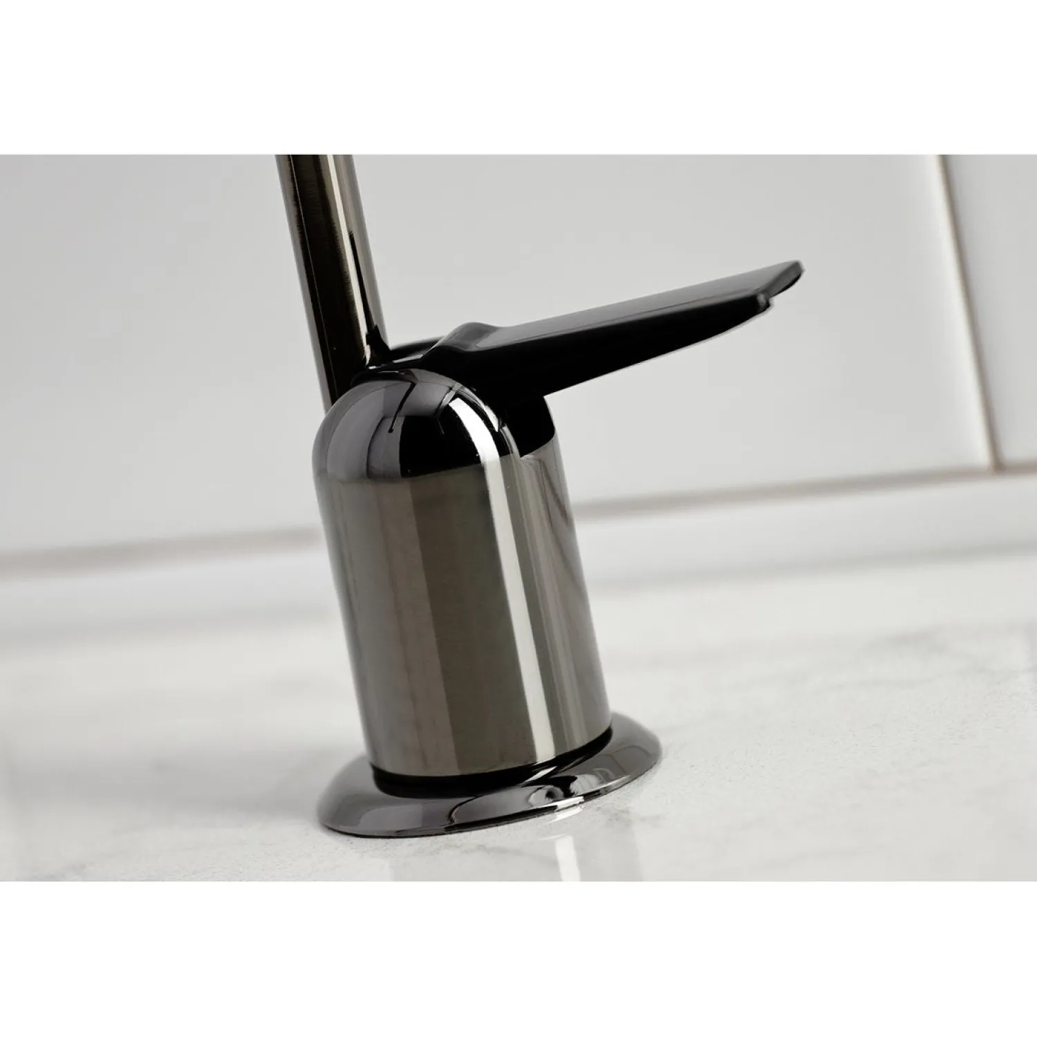 New NK6190 Water Onyx Single-Handle Cold Water Filtration Faucet in Bright Black Stainless Steel Single Hole