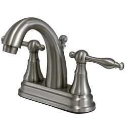 Hot Normandy Two Handle 4" Centerset Lavatory Faucet with Brass Pop-up 4" Center Set
