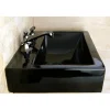 Sale NS4460AL Water Onyx Widespread Lavatory Faucet with Lever Handles and Brass Pop up Drain in Black Nickel 8" Widespread