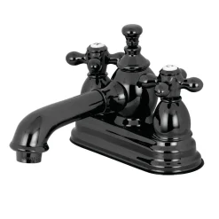 NS7000AX 4-Inch Centerset Bathroom Faucet in Black Stainless Steel 4" Center Set