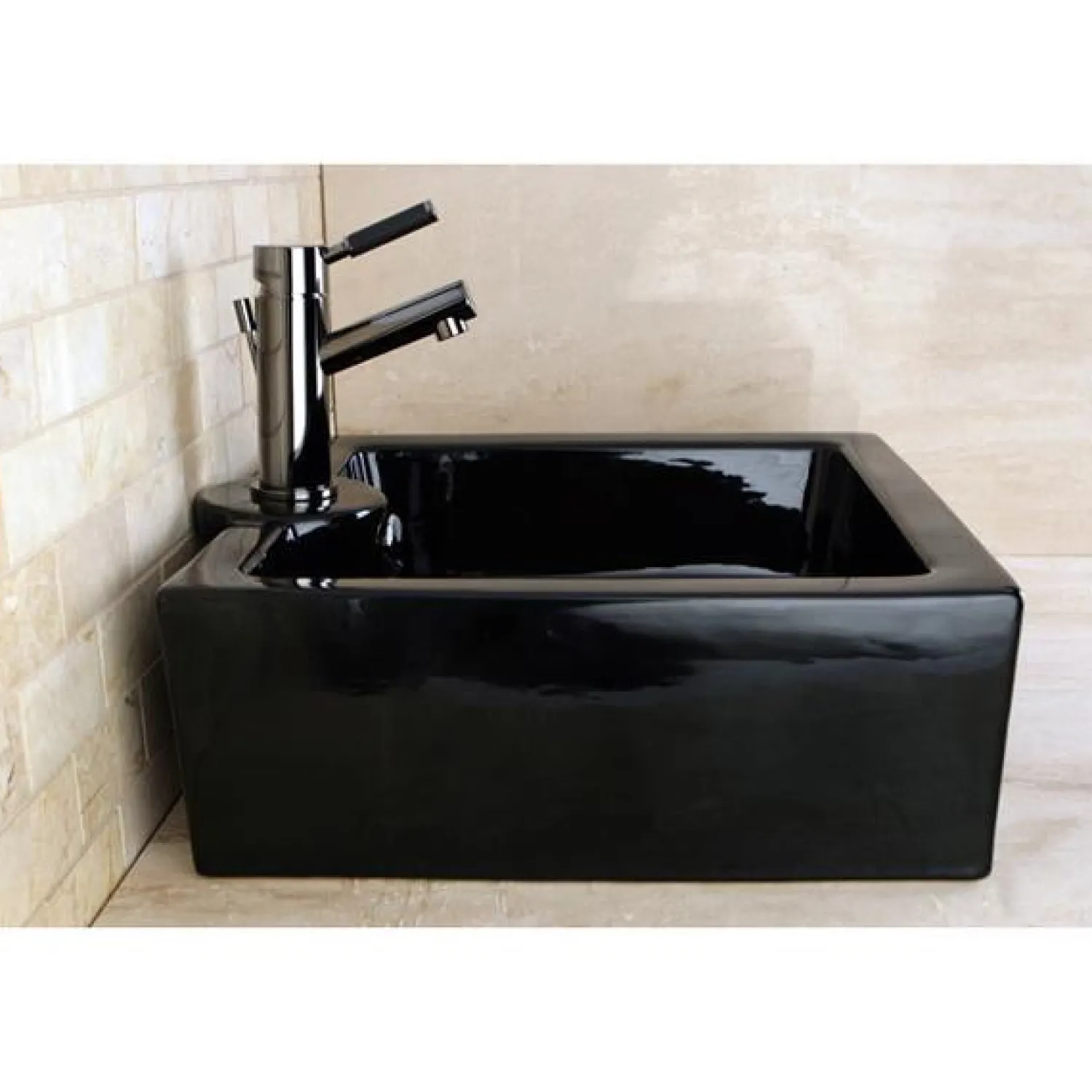 Discount NS8420DKL Water Onyx Single Handle Lavatory Faucet with Anti-Slide Handle Sleeve and Brass Pop up Drain in Black Nickel 4" Center Set