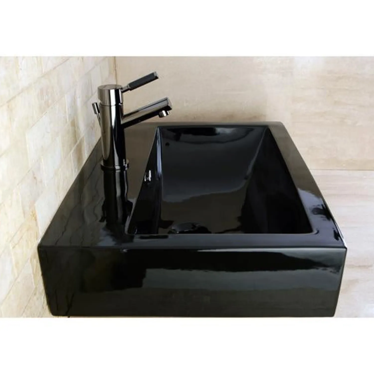 Discount NS8420DKL Water Onyx Single Handle Lavatory Faucet with Anti-Slide Handle Sleeve and Brass Pop up Drain in Black Nickel 4" Center Set