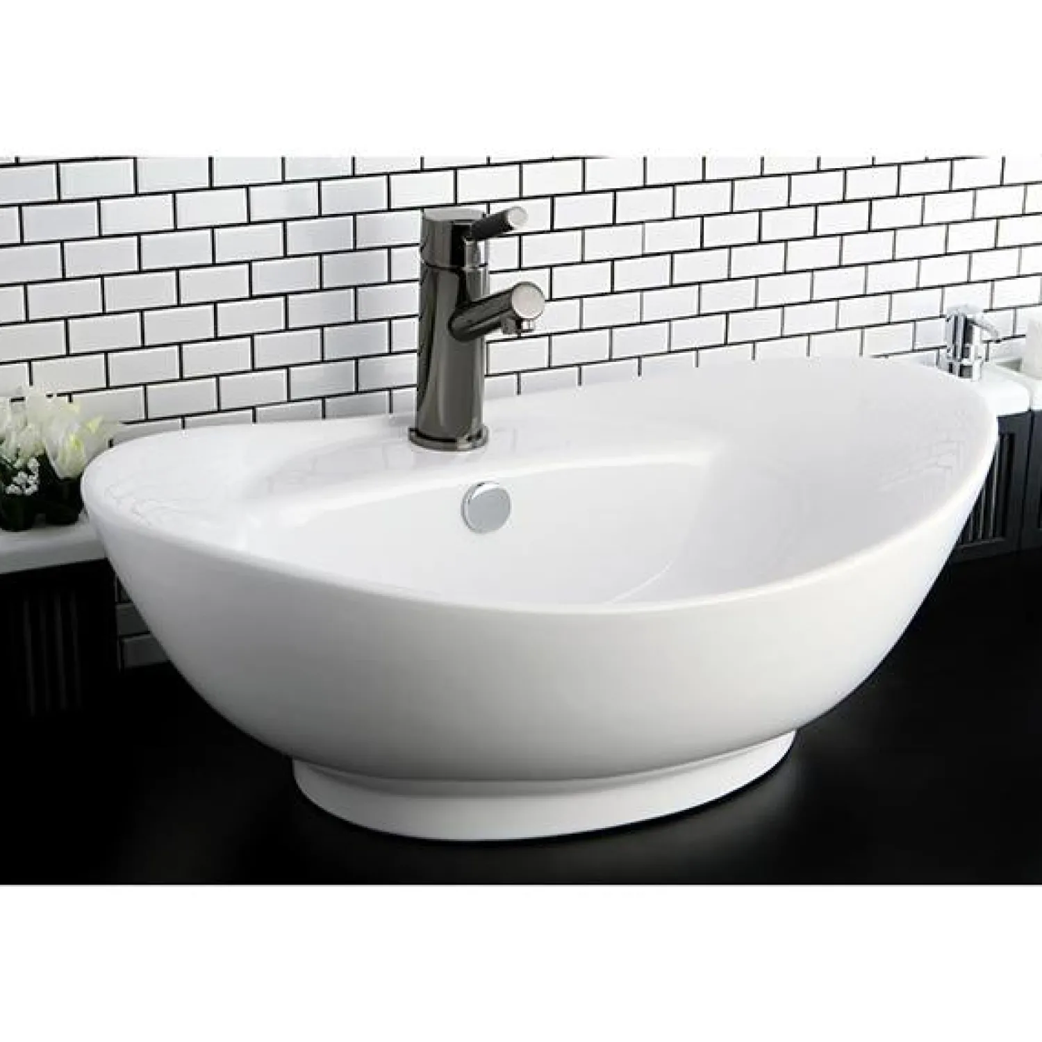Discount NS8420DKL Water Onyx Single Handle Lavatory Faucet with Anti-Slide Handle Sleeve and Brass Pop up Drain in Black Nickel 4" Center Set