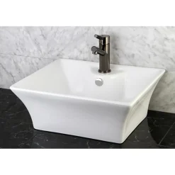 Discount NS8420DKL Water Onyx Single Handle Lavatory Faucet with Anti-Slide Handle Sleeve and Brass Pop up Drain in Black Nickel 4