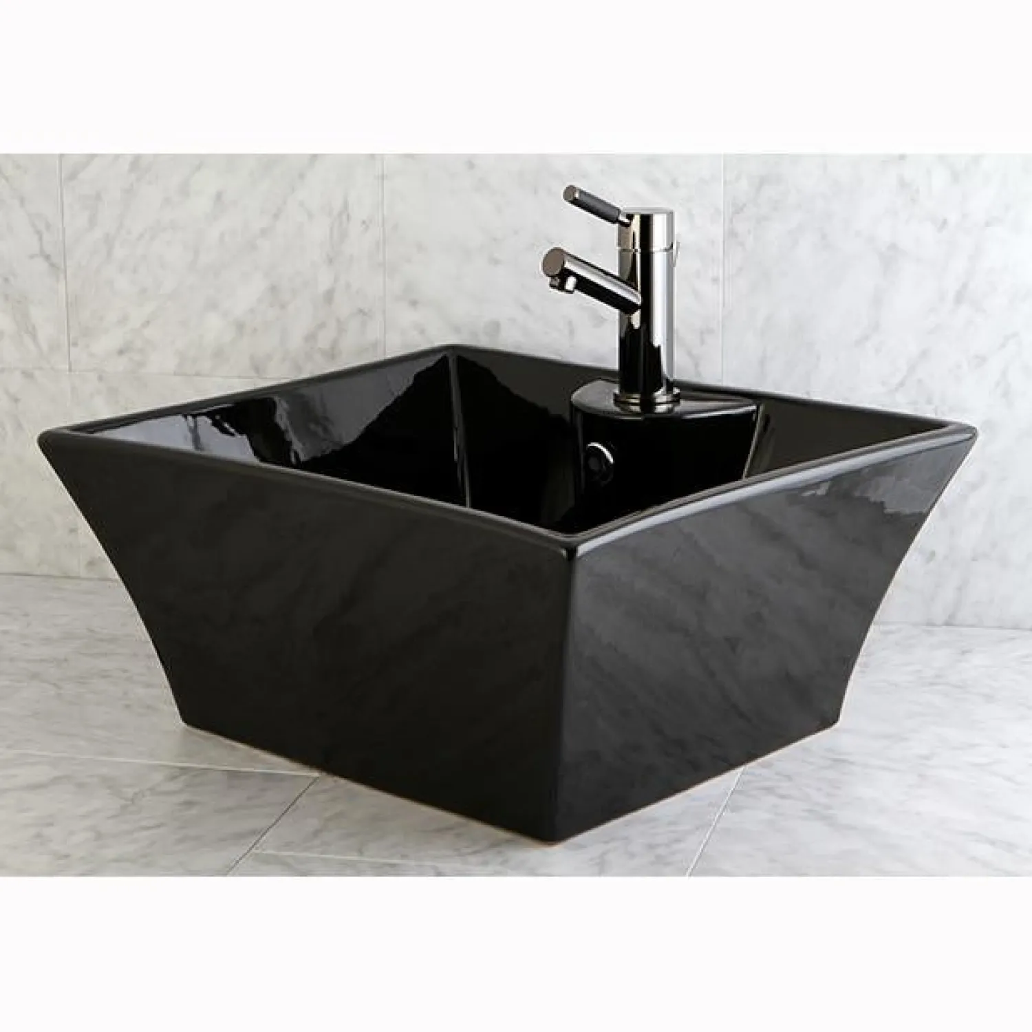 Discount NS8420DKL Water Onyx Single Handle Lavatory Faucet with Anti-Slide Handle Sleeve and Brass Pop up Drain in Black Nickel 4" Center Set