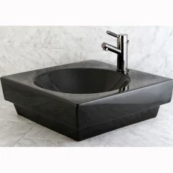 Discount NS8420DKL Water Onyx Single Handle Lavatory Faucet with Anti-Slide Handle Sleeve and Brass Pop up Drain in Black Nickel 4