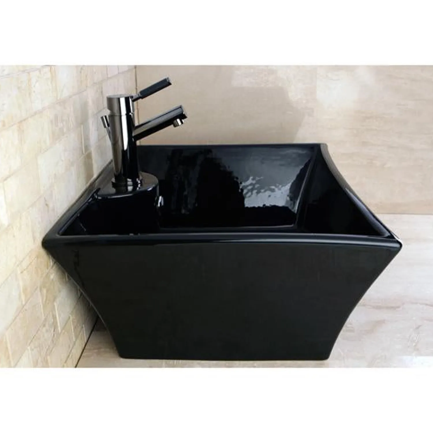 Discount NS8420DKL Water Onyx Single Handle Lavatory Faucet with Anti-Slide Handle Sleeve and Brass Pop up Drain in Black Nickel 4" Center Set